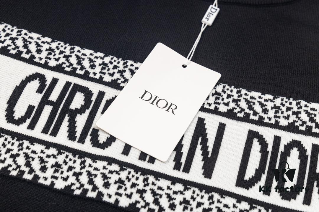 New Dior DIOR 2024 Latest Jacquard Knit Long Sleeve Sweater Unisex