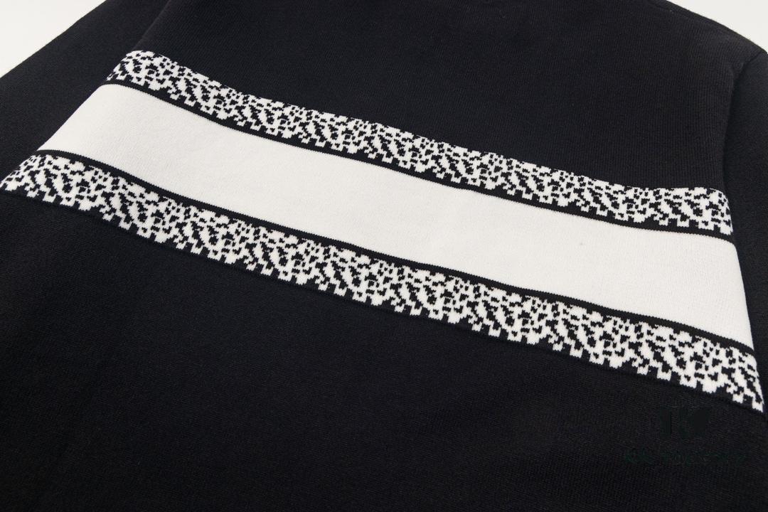 New Dior DIOR 2024 Latest Jacquard Knit Long Sleeve Sweater Unisex