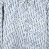 Dior Vintage Full Logo Jacquard Long Sleeve Denim Shirt