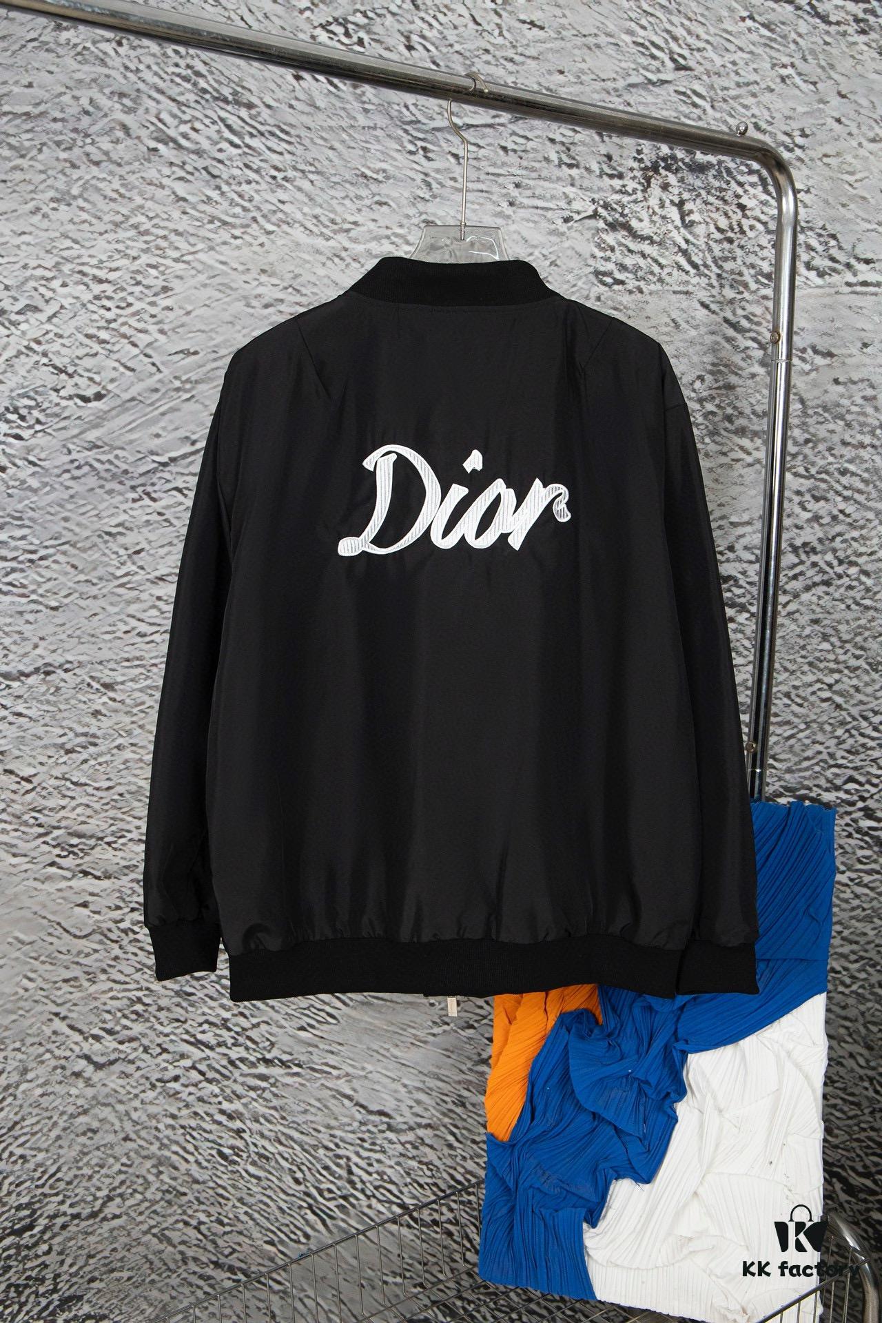 DIOR Pilot Jacket with Back Cursive Letter Embroidery CD2023SS Unisex
