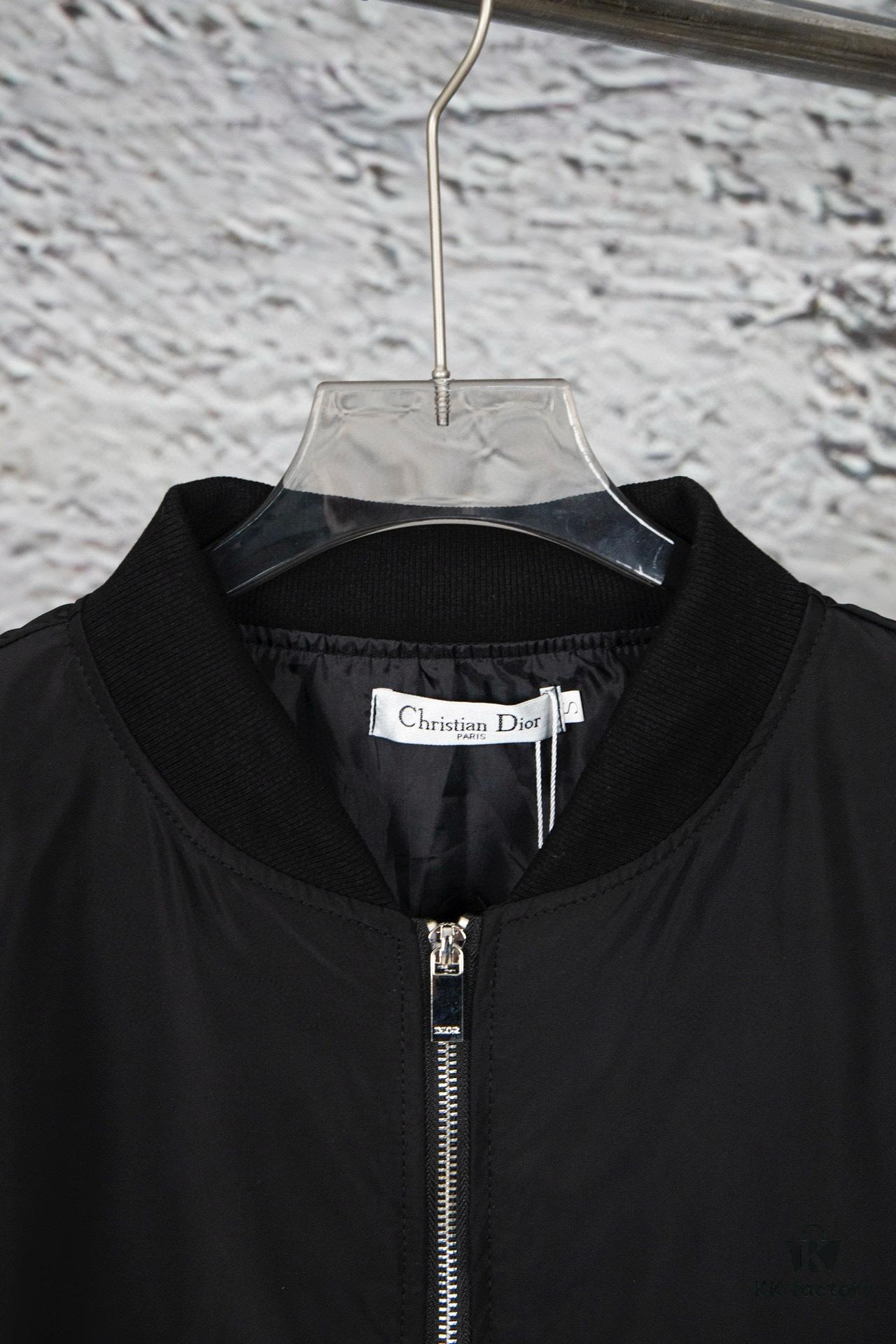 DIOR Pilot Jacket with Back Cursive Letter Embroidery CD2023SS Unisex