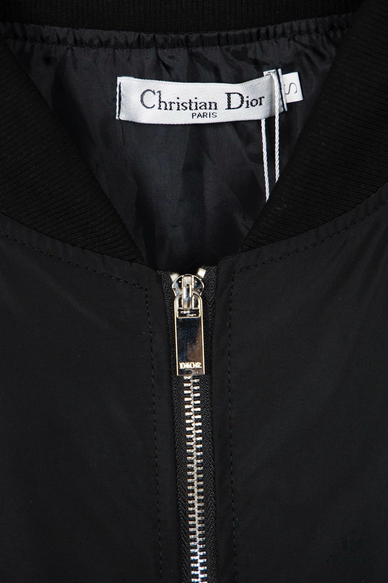DIOR Pilot Jacket with Back Cursive Letter Embroidery CD2023SS Unisex