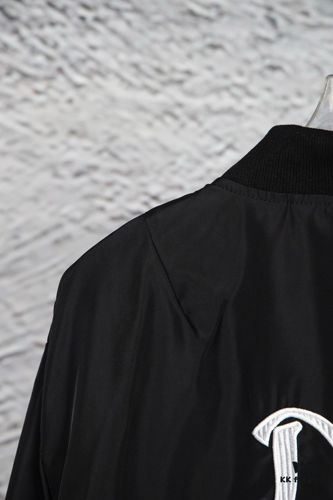 DIOR Pilot Jacket with Back Cursive Letter Embroidery CD2023SS Unisex