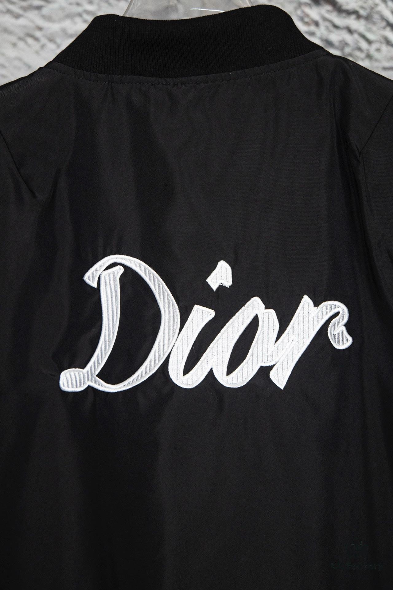 DIOR Pilot Jacket with Back Cursive Letter Embroidery CD2023SS Unisex