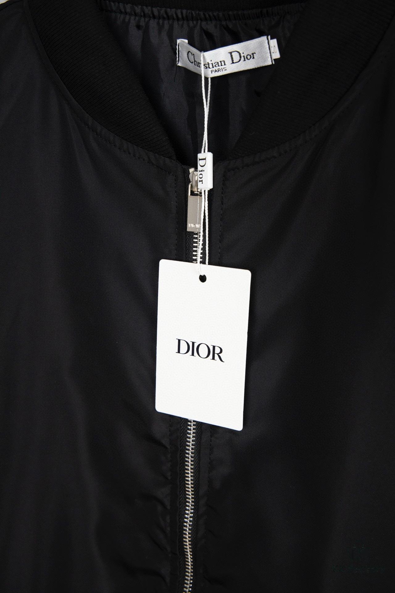 DIOR Pilot Jacket with Back Cursive Letter Embroidery CD2023SS Unisex