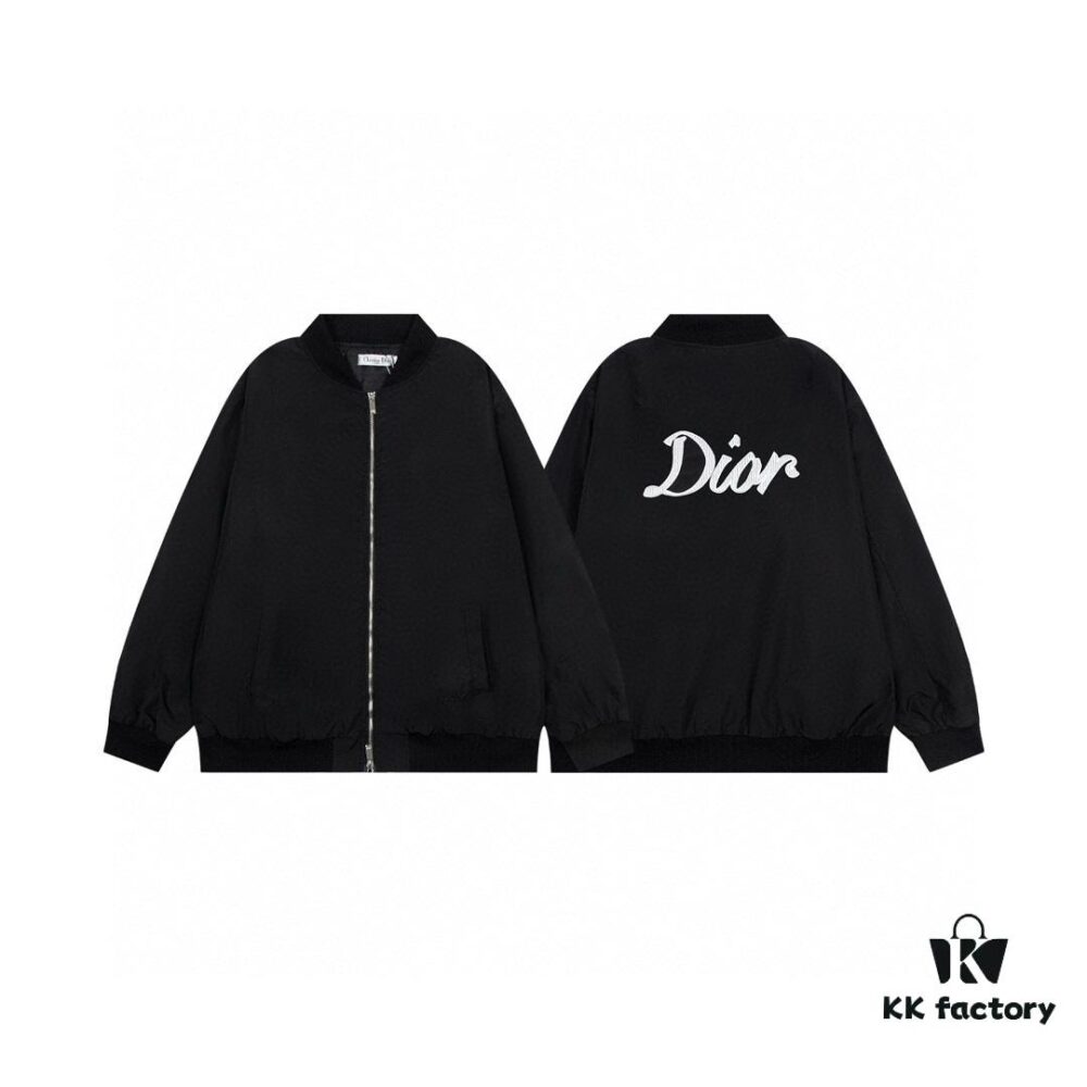 DIOR CD2023SS Pilot Jacket with Backscript Embroidery
