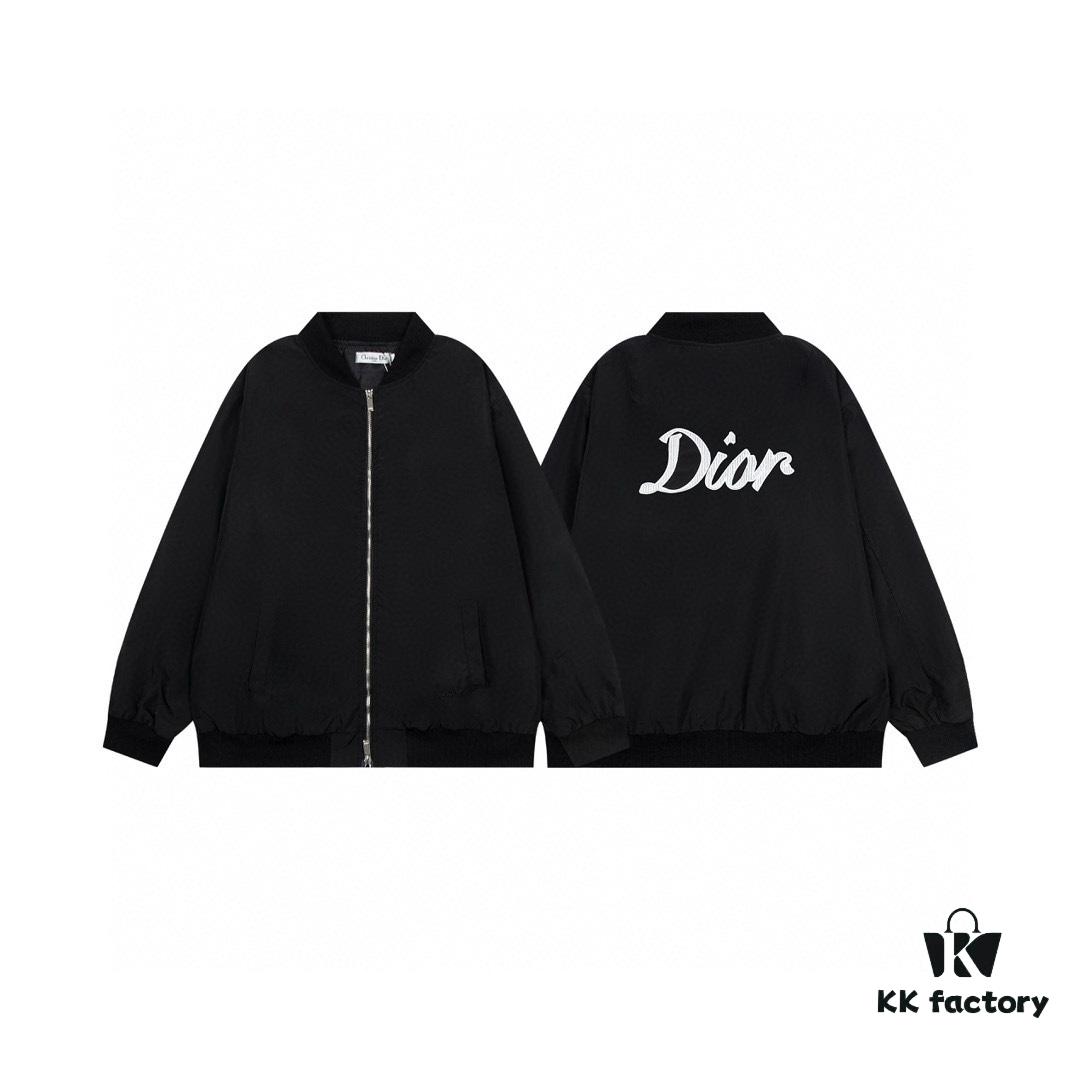 DIOR CD2023SS Pilot Jacket with Backscript Embroidery