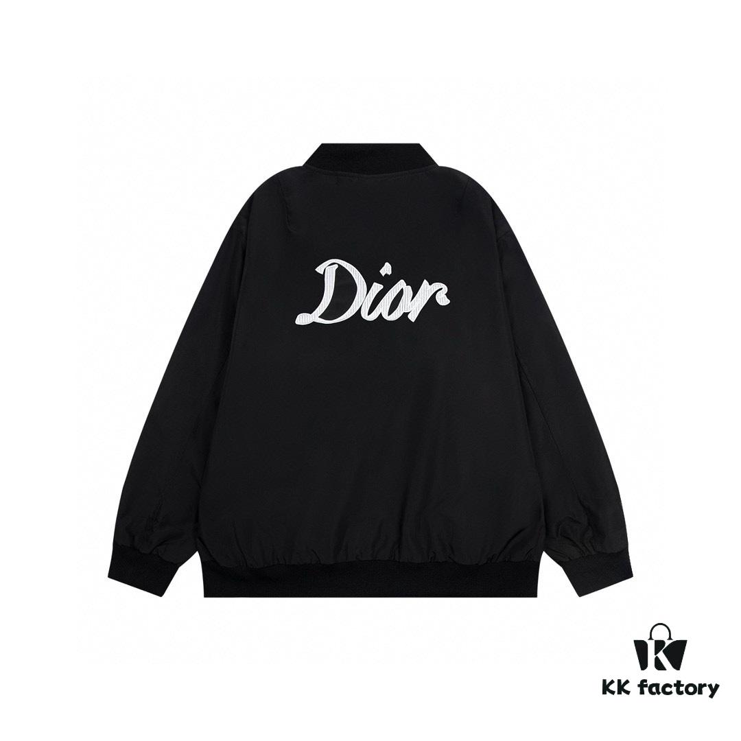 DIOR CD2023SS Pilot Jacket with Backscript Embroidery