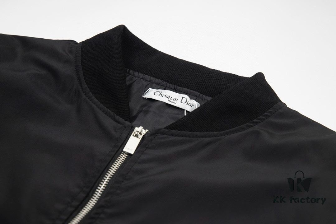 DIOR CD2023SS Pilot Jacket with Backscript Embroidery