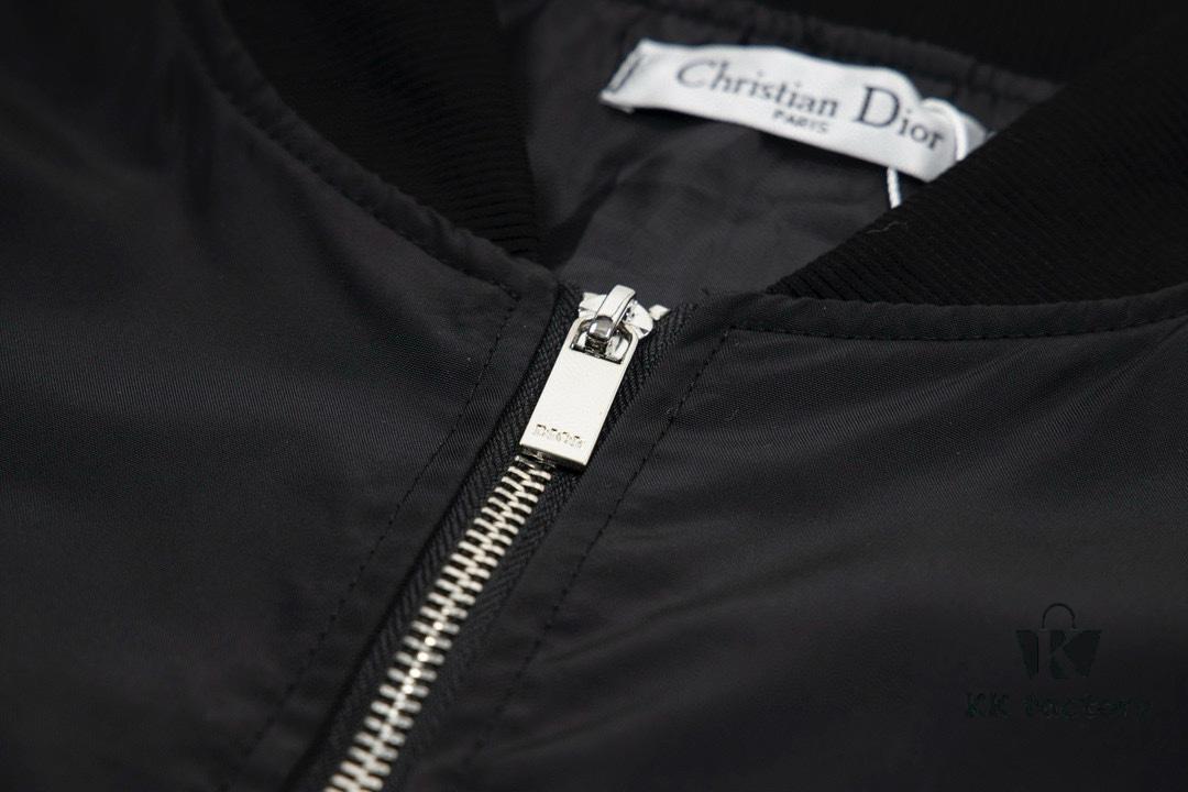 DIOR CD2023SS Pilot Jacket with Backscript Embroidery