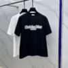 Christian Dior Dior 2025 FW Spring/Summer New Arrival Round Neck T-Shirt for Layering or Outerwear, 3D Logo Slightly Oversized Short-Sleeve 260g Active Cotton Tee