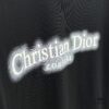 Christian Dior Dior 2025 FW Spring/Summer New Arrival Round Neck T-Shirt for Layering or Outerwear, 3D Logo Slightly Oversized Short-Sleeve 260g Active Cotton Tee