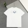 High Version Dior Collaboration Embroidered Cat Short Sleeve T-Shirt