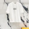 DIOR 320g Crew Neck Short Sleeve T-Shirt with Classic CD Silver Logo Embroidery