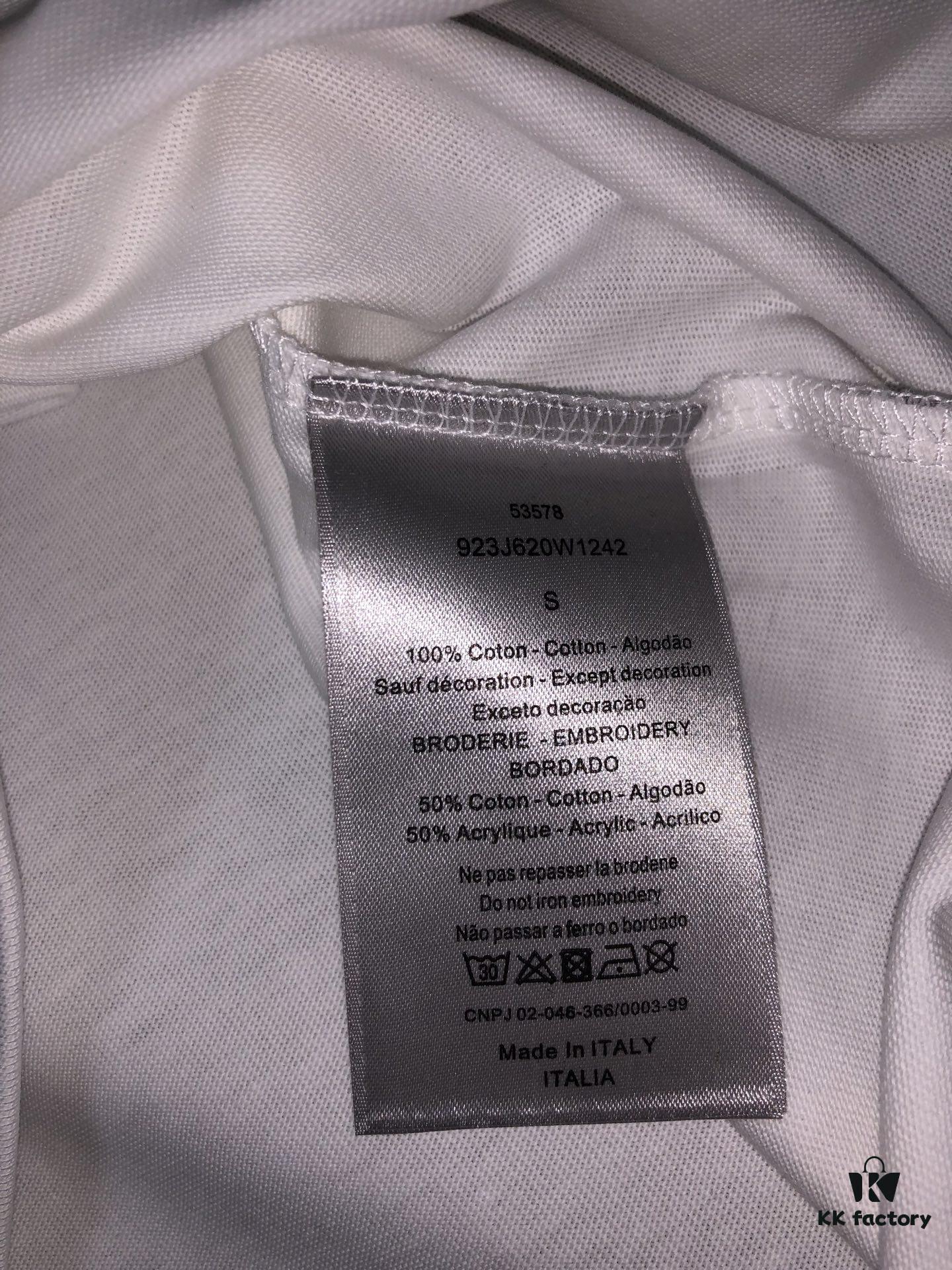 DIOR Short-Sleeve T-Shirt with Embroidery