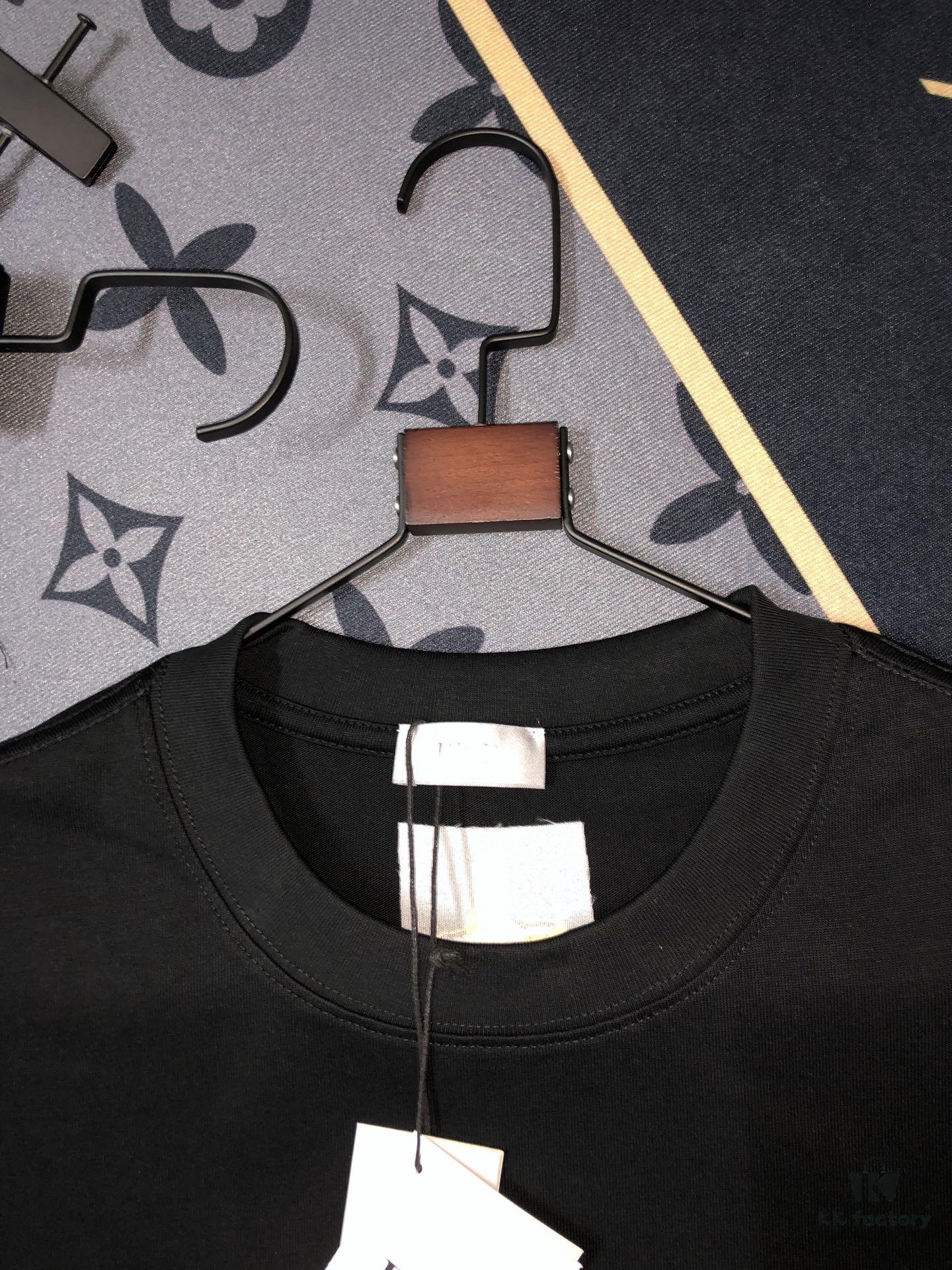 DIOR Short-Sleeve T-Shirt Embroidered Unisex Design