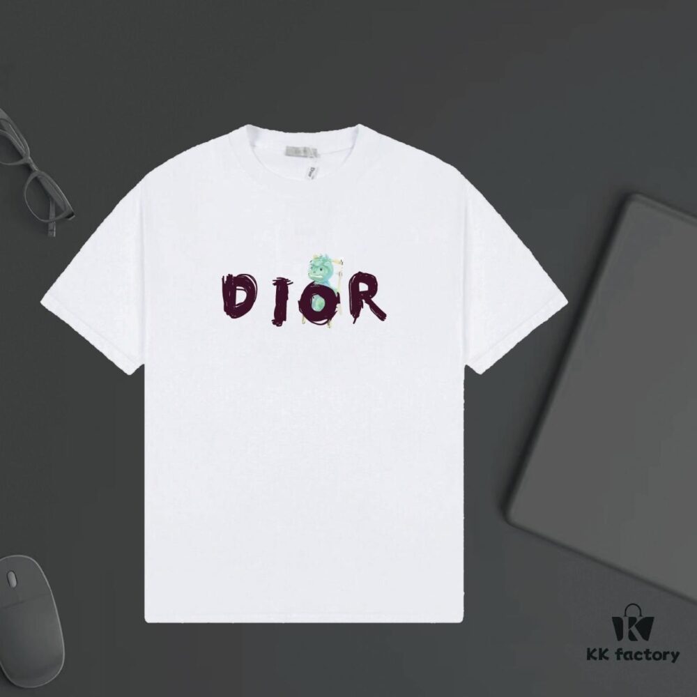 DIOR Logo Print Heavyweight T-Shirt 320g