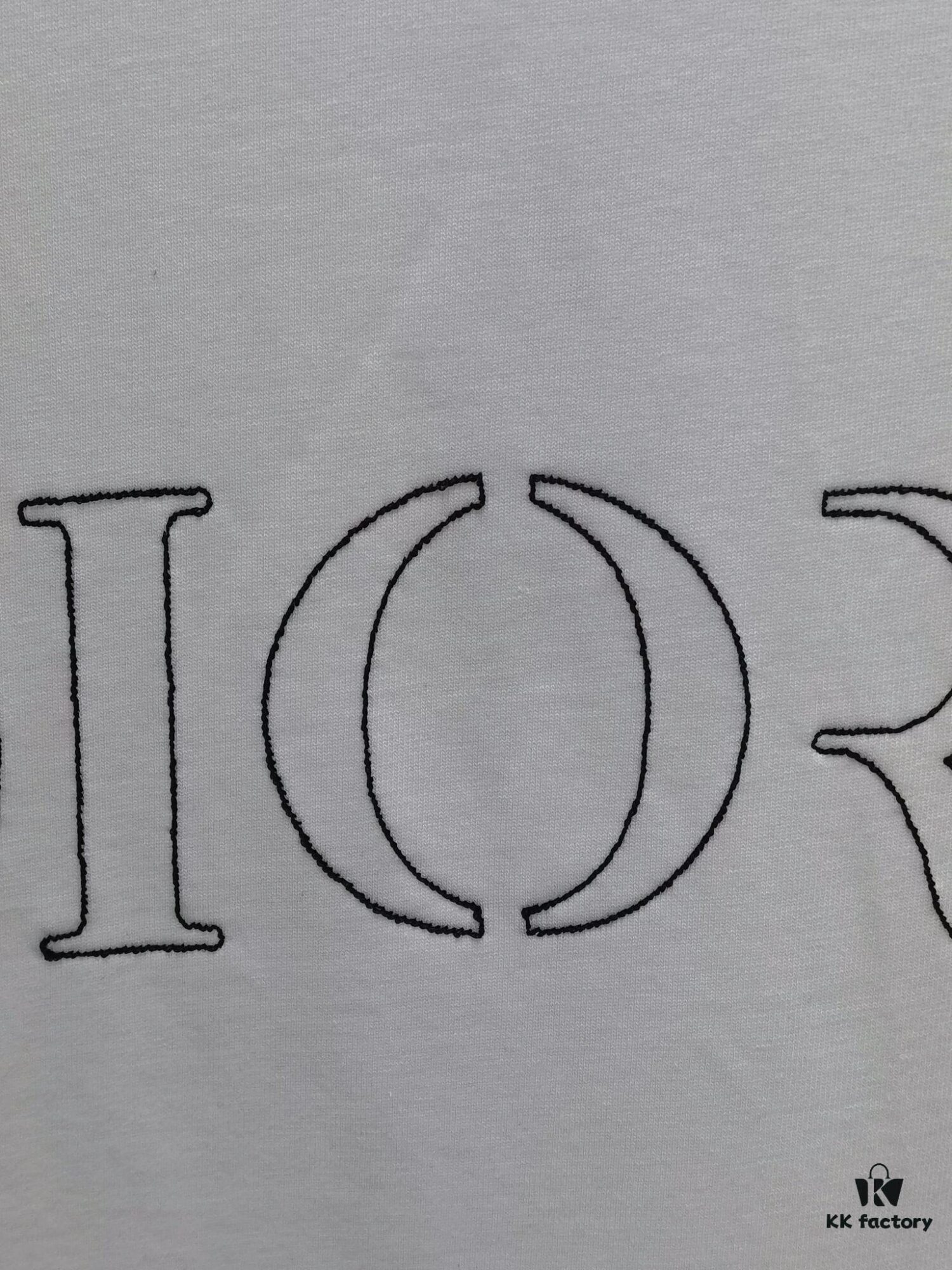 Dior D'OR (Top-tier Embroidered Version, Different from Standard Stock) Short Sleeve T-Shirt