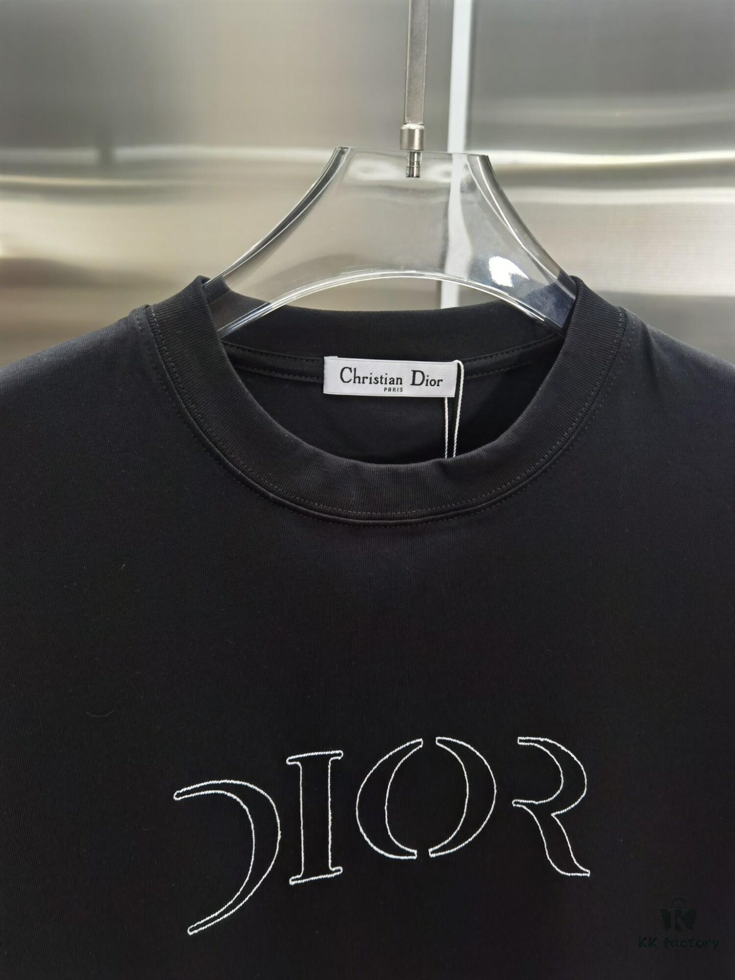 Dior D'OR (Embroidered Top-tier Version, Different from Standard Stock) Short Sleeve T-Shirt