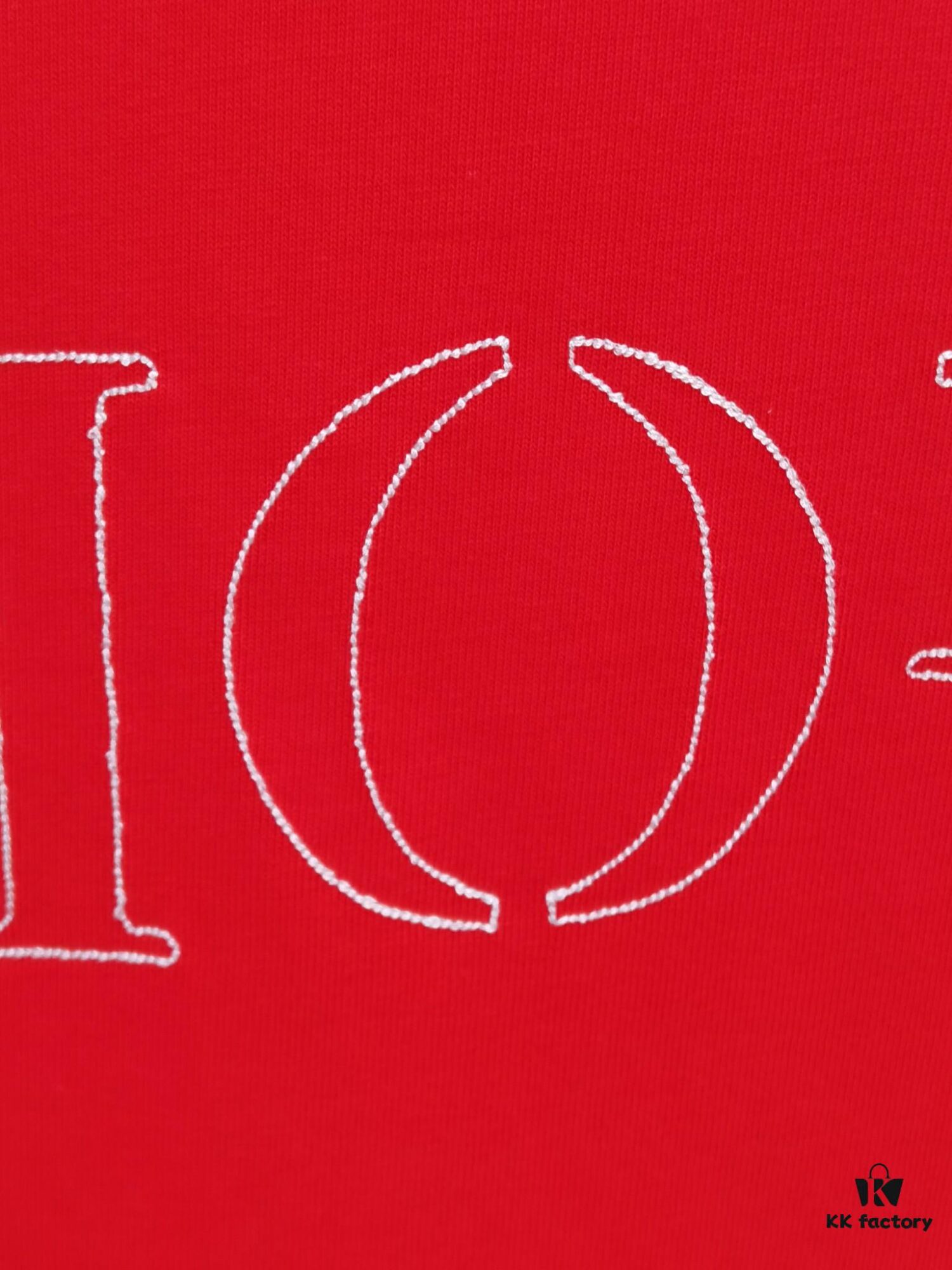 Dior D'Or (Top-tier Embroidered Version, Different from Standard Stock) Short Sleeve T-Shirt