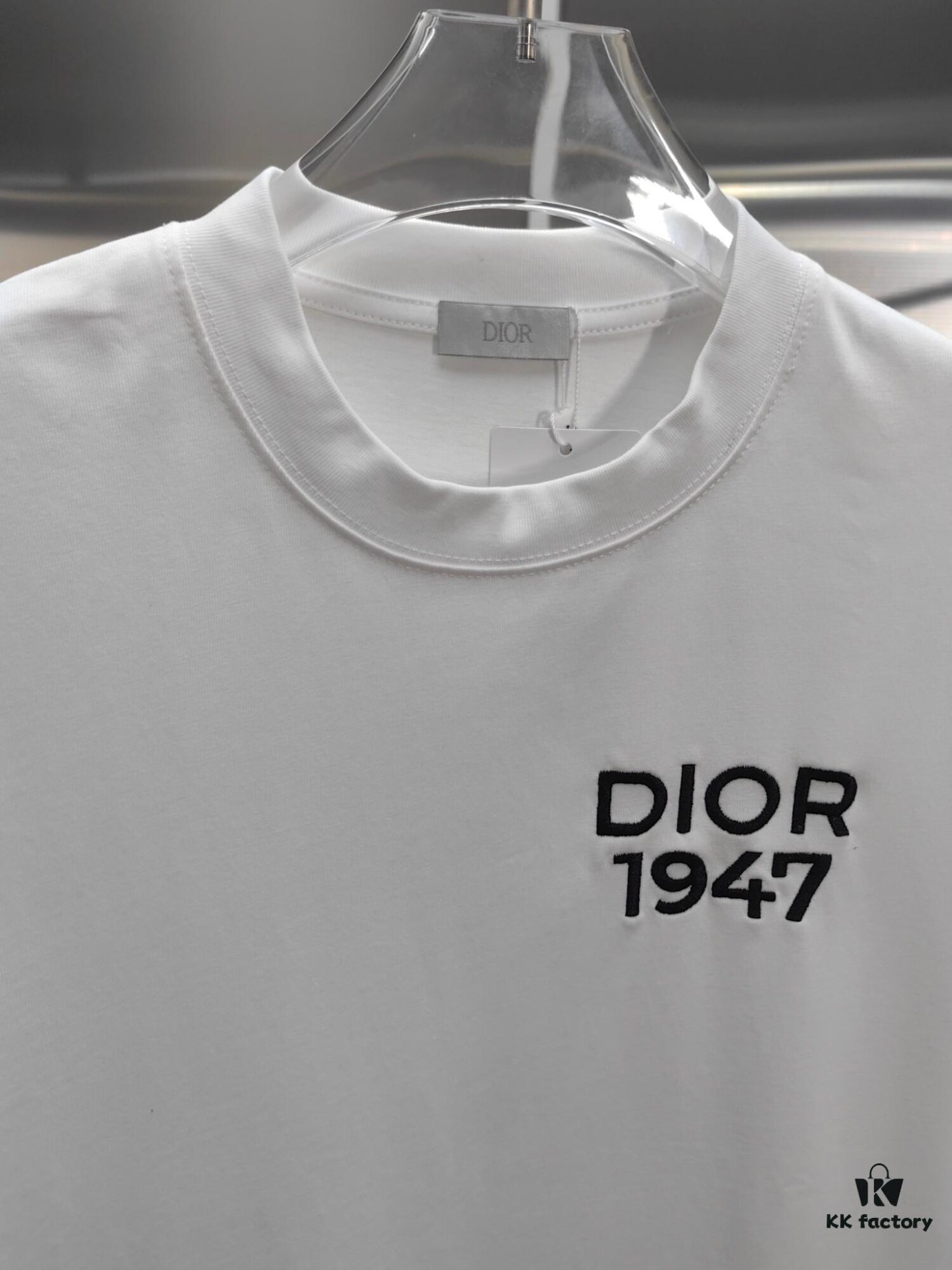 Dior D'Or (Top-tier Embroidered Version, Different from Standard Stock) Short Sleeve T-Shirt