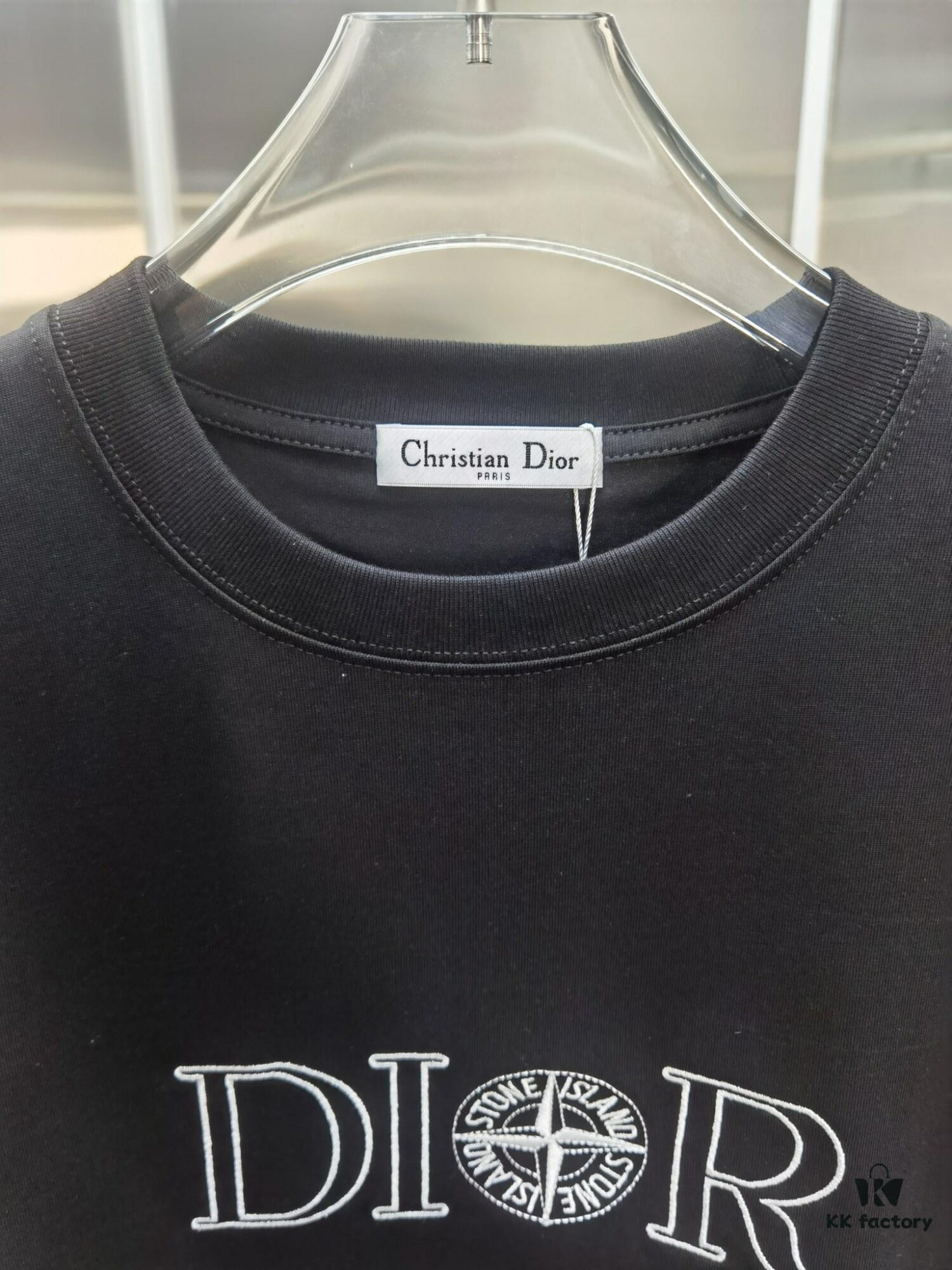 Dior D'Or (Embroidered Top-tier Version, Different from Regular Stock) Short Sleeve T-Shirt