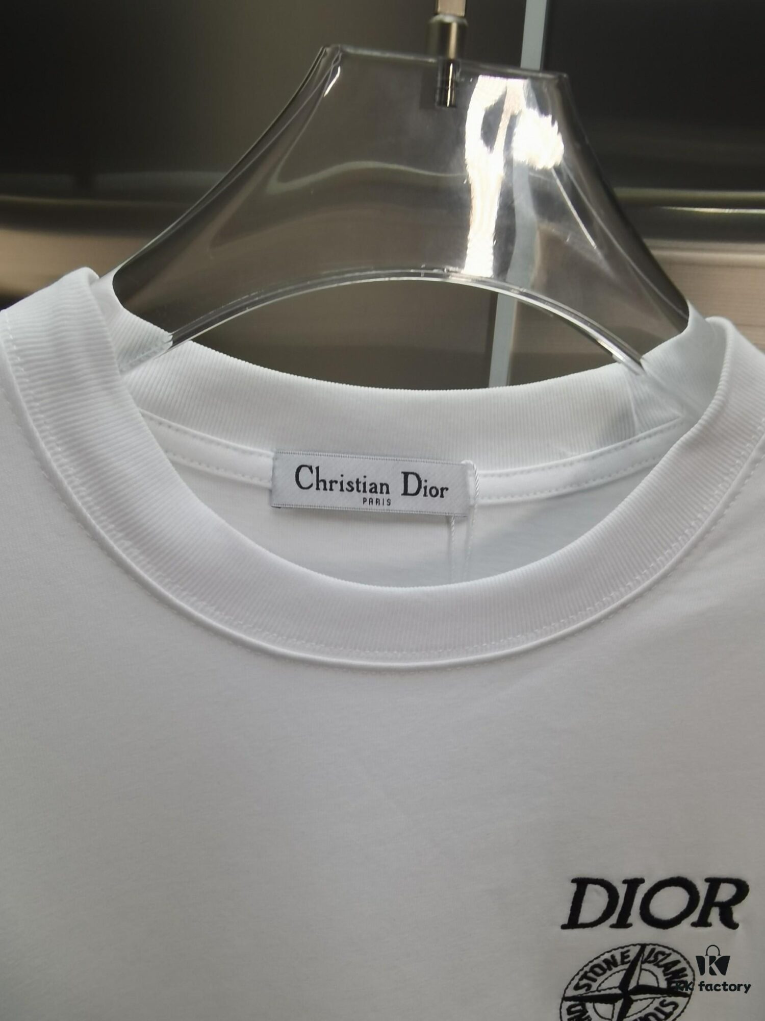 Dior D'OR Embroidered Premium Short Sleeve T-Shirt