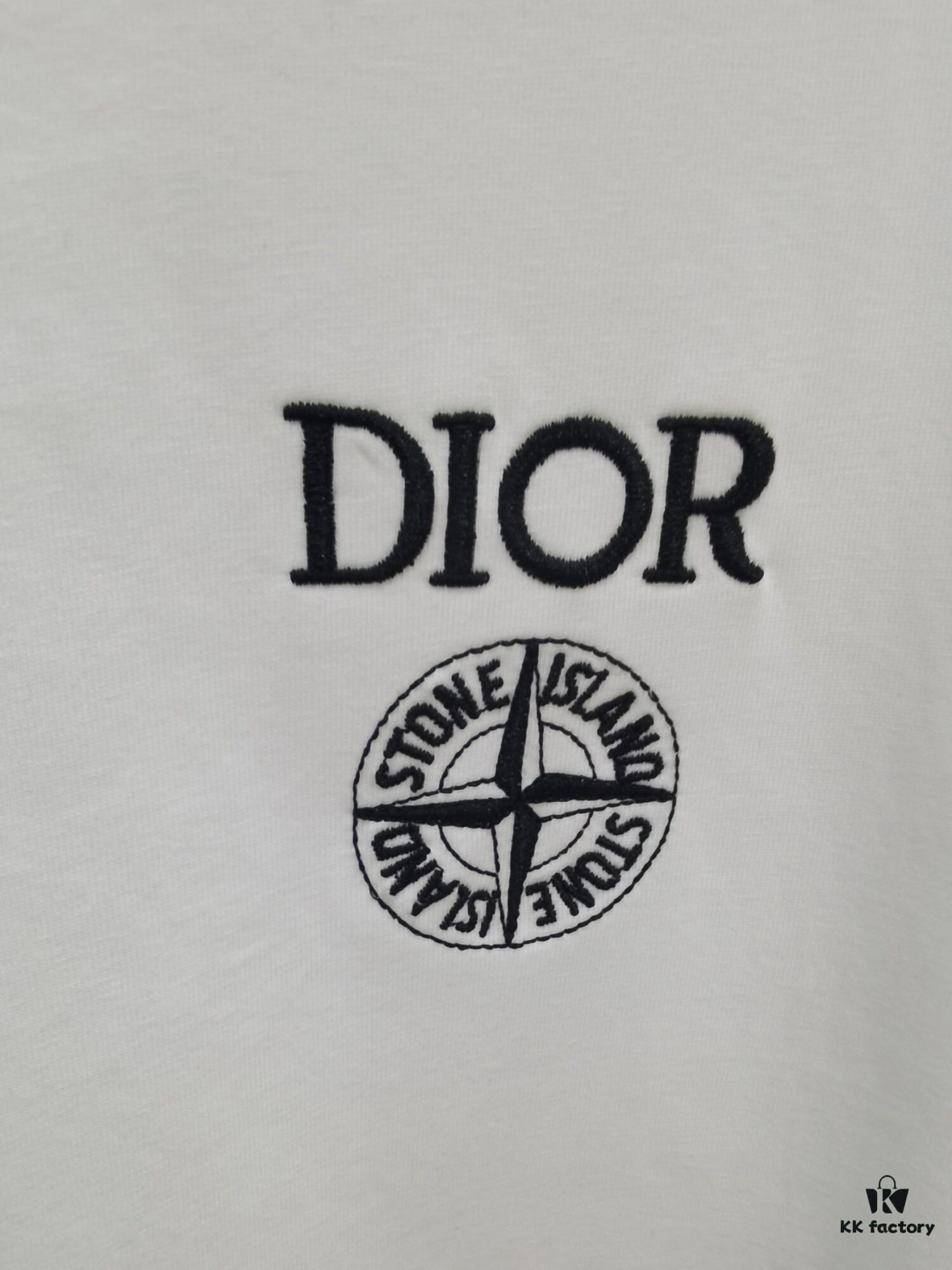 Dior D'OR Embroidered Premium Short Sleeve T-Shirt