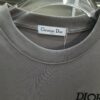 Dior D'Or (Embroidered Premium Version, Distinct from Standard Stock) Short Sleeve T-Shirt 300g Double Yarn 100% Cotton Unisex Design in Black, White, Grey, and Angora Red