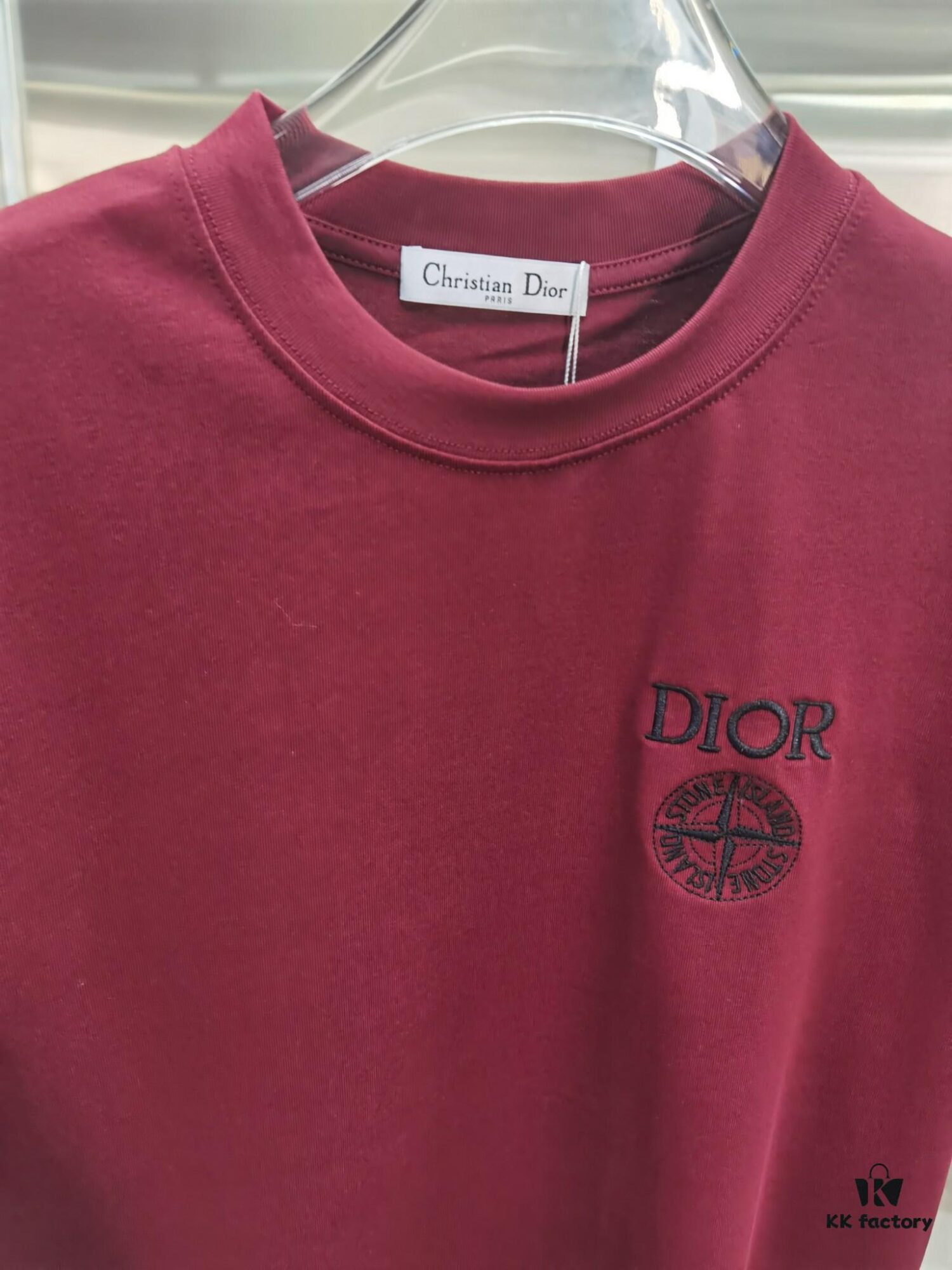 Dior D'Or (Embroidered Premium Version, Different from Standard Stock) Short Sleeve T-Shirt