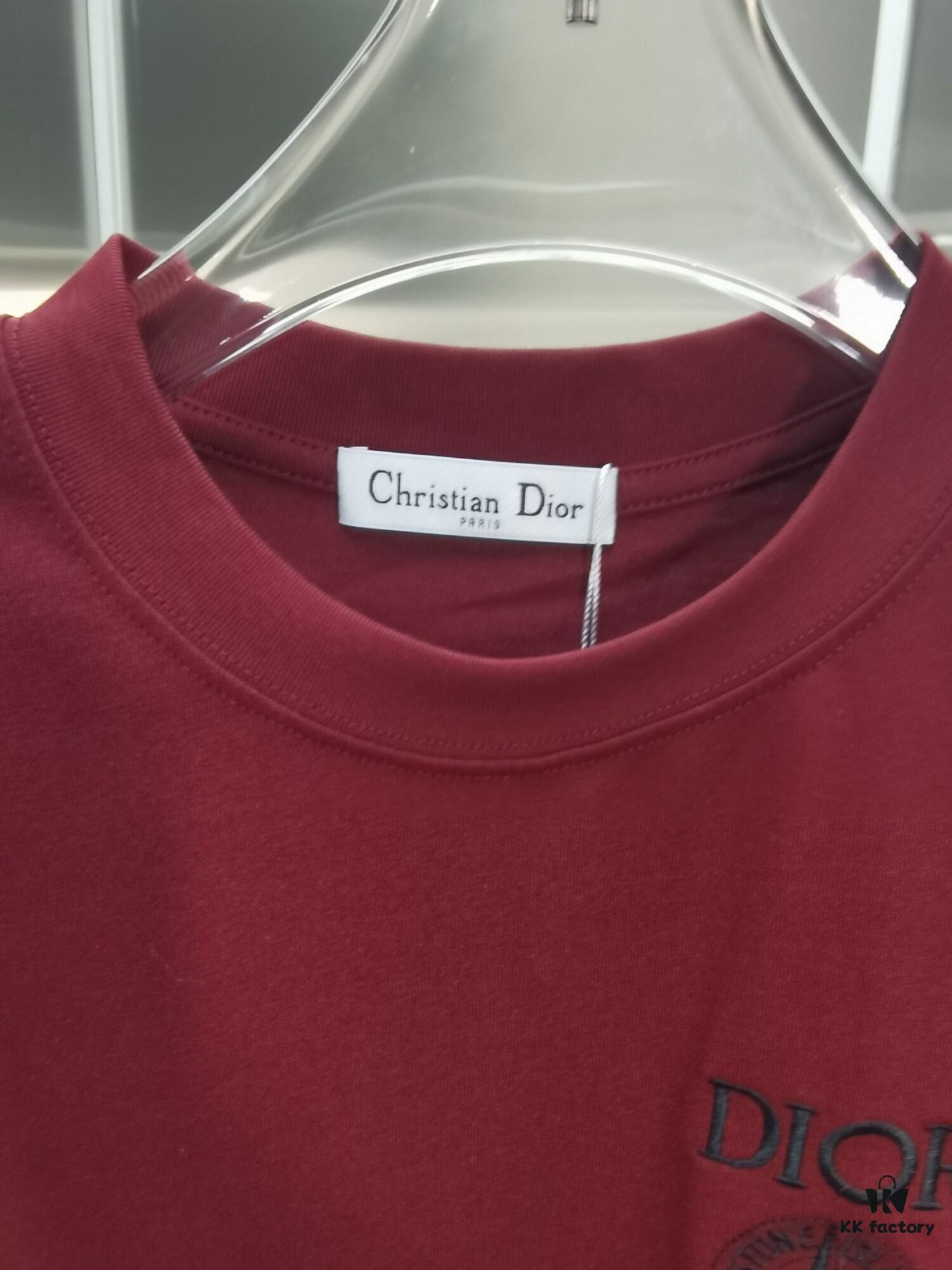 Dior D'Or (Embroidered Premium Version, Different from Standard Stock) Short Sleeve T-Shirt