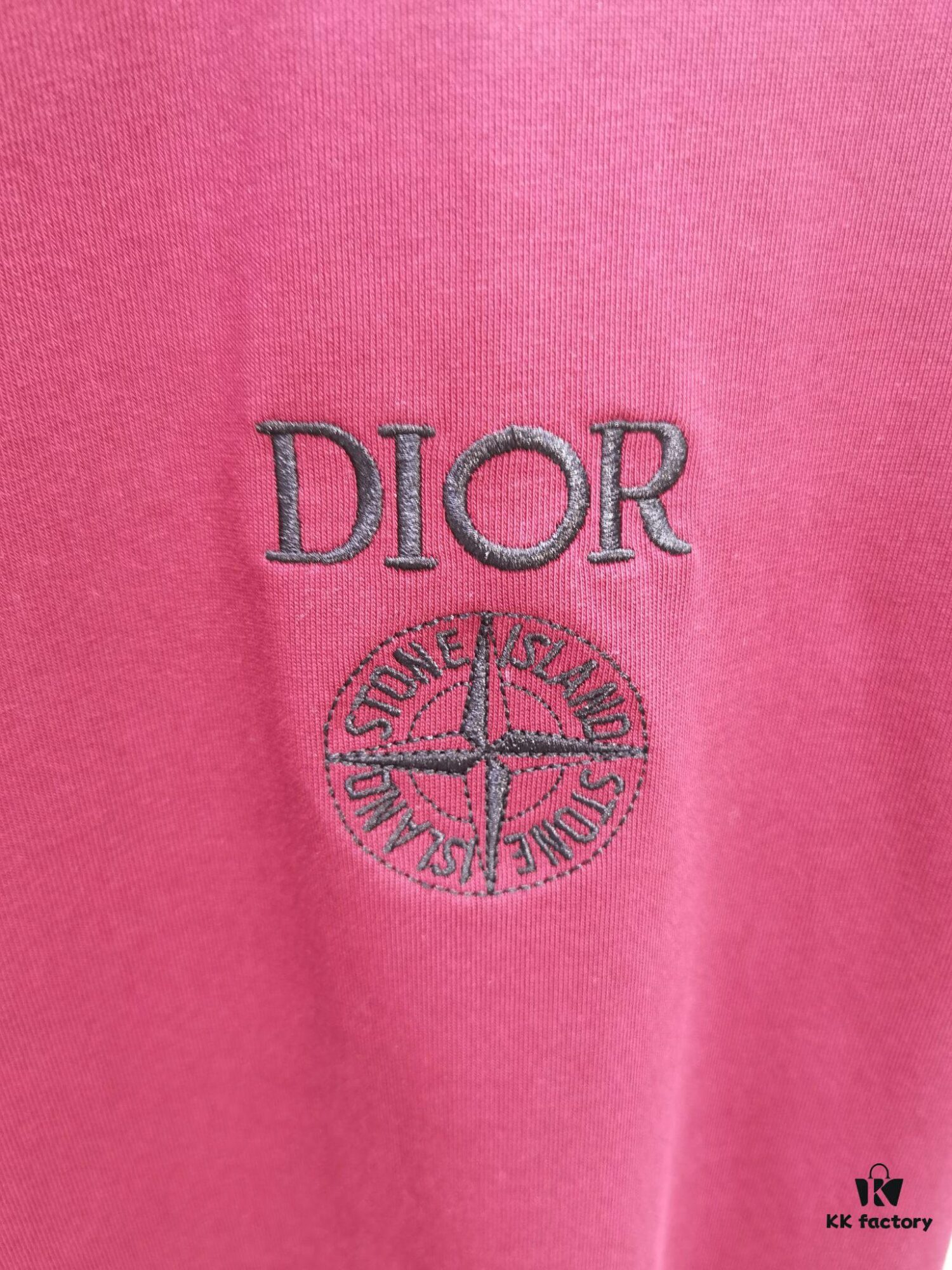 Dior D'Or (Embroidered Premium Version, Different from Standard Stock) Short Sleeve T-Shirt