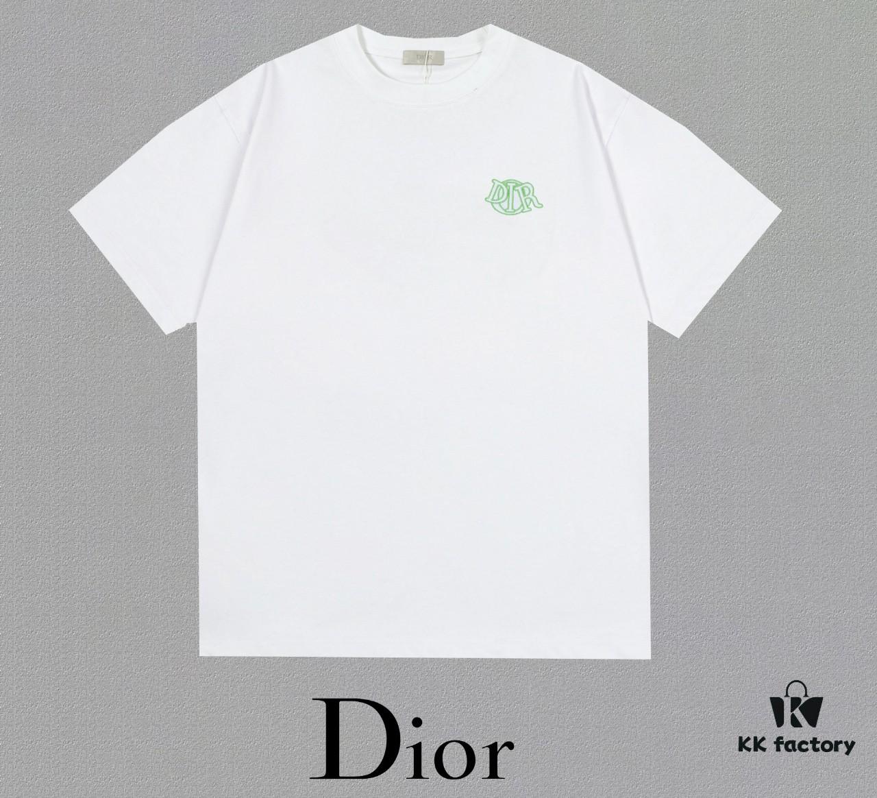 Aodi D*OR (Embroidered Top-tier Version, Different from Standard Stock) Short Sleeve T-Shirt