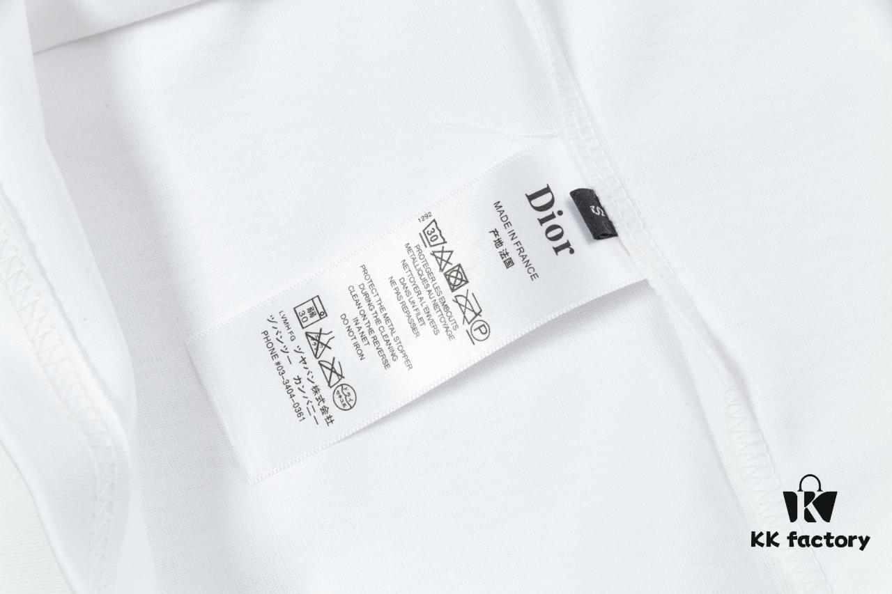Aodi D*OR (Embroidered Top-tier Version, Different from Standard Stock) Short Sleeve T-Shirt