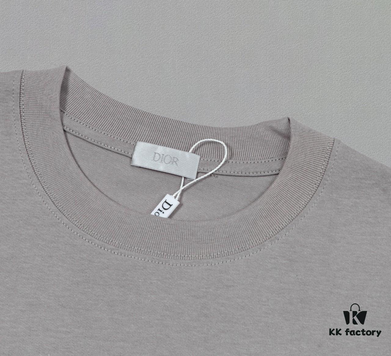 Aodi D*OR (Embroidered Premium Version, Different from Standard Stock) Short Sleeve T-Shirt