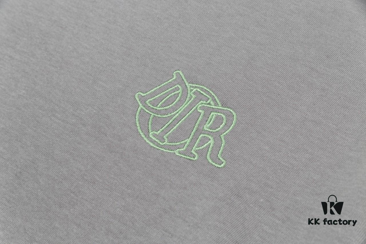 Aodi D*OR (Embroidered Premium Version, Different from Standard Stock) Short Sleeve T-Shirt