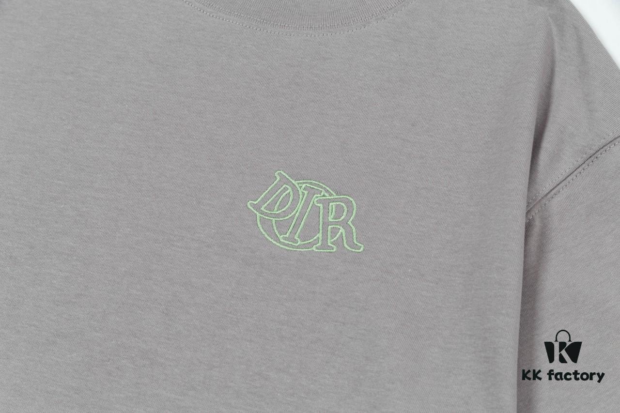 Aodi D*OR (Embroidered Premium Version, Different from Standard Stock) Short Sleeve T-Shirt