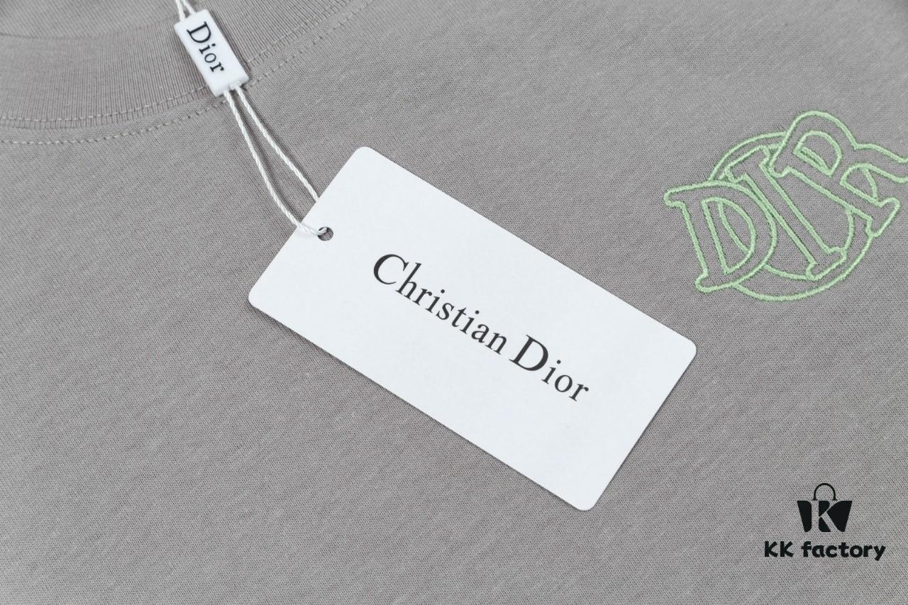 Aodi D*OR (Embroidered Premium Version, Different from Standard Stock) Short Sleeve T-Shirt