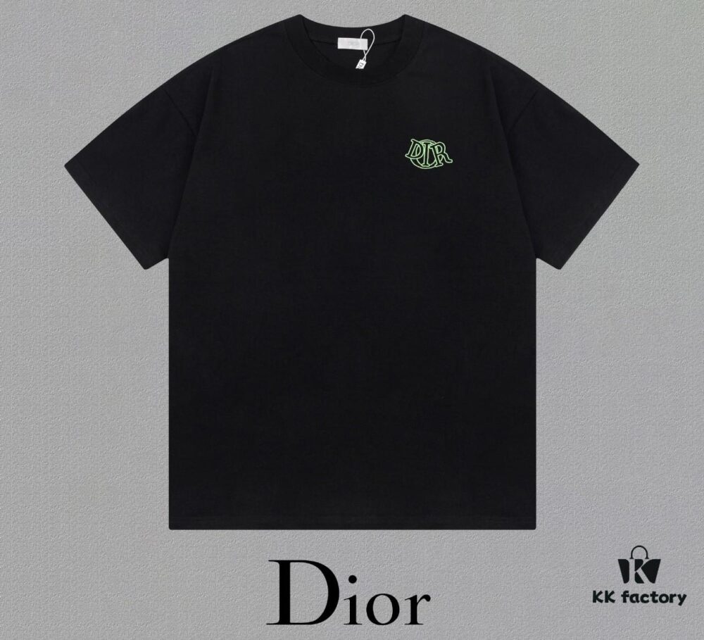 Aodi D*OR (Embroidered Premium Version, Different from Standard Stock) Short Sleeve T-Shirt