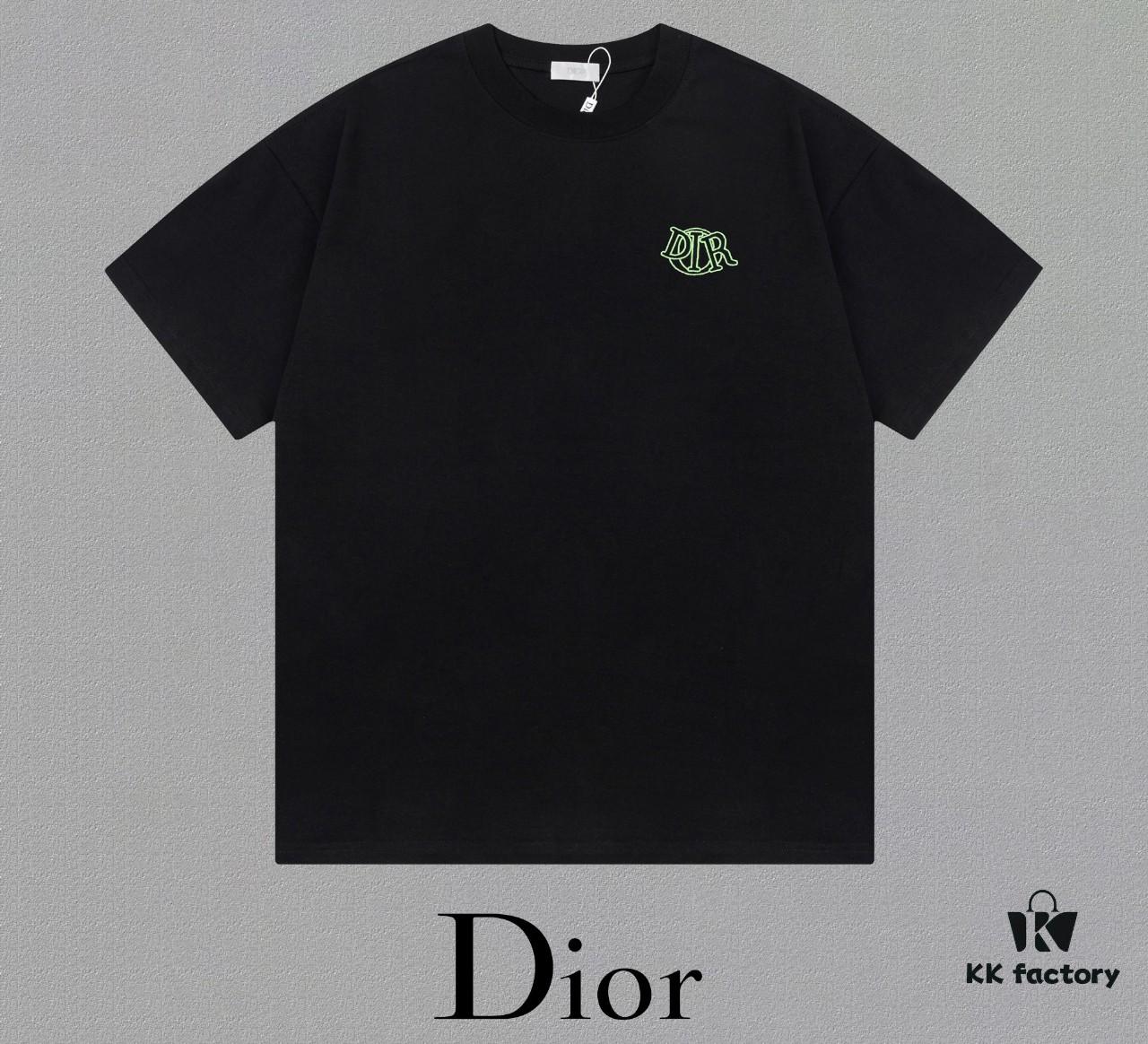 Aodi D*OR (Embroidered Premium Version, Different from Standard Stock) Short Sleeve T-Shirt