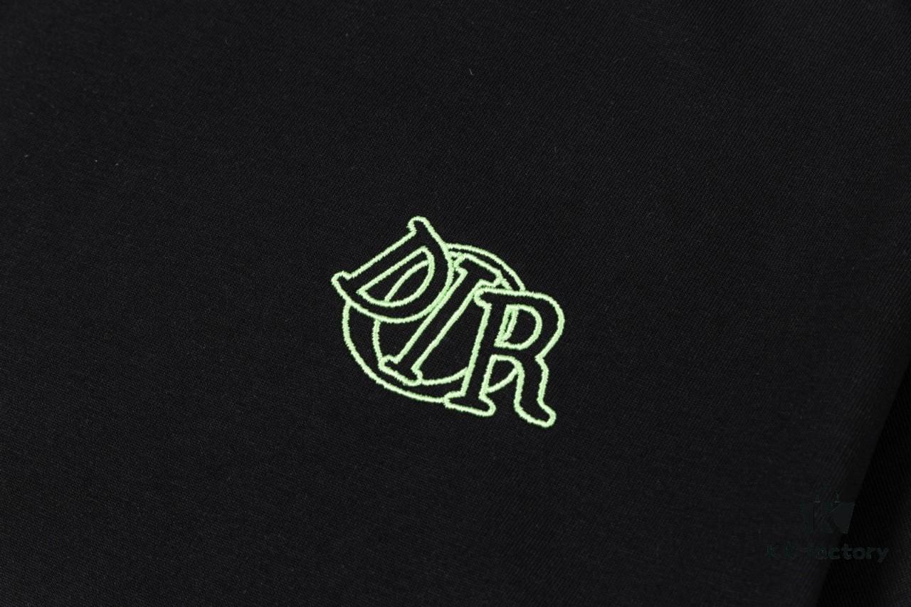 Aodi D*OR (Embroidered Premium Version, Different from Standard Stock) Short Sleeve T-Shirt