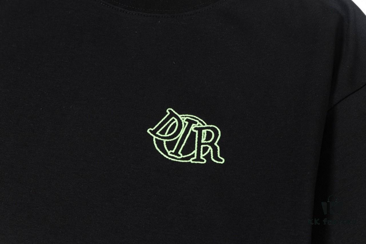 Aodi D*OR (Embroidered Premium Version, Different from Standard Stock) Short Sleeve T-Shirt