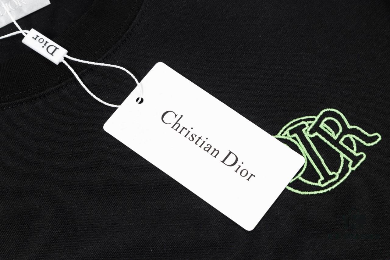 Aodi D*OR (Embroidered Premium Version, Different from Standard Stock) Short Sleeve T-Shirt