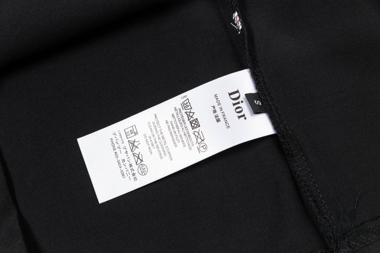 Aodi D*OR (Embroidered Premium Version, Different from Standard Stock) Short Sleeve T-Shirt