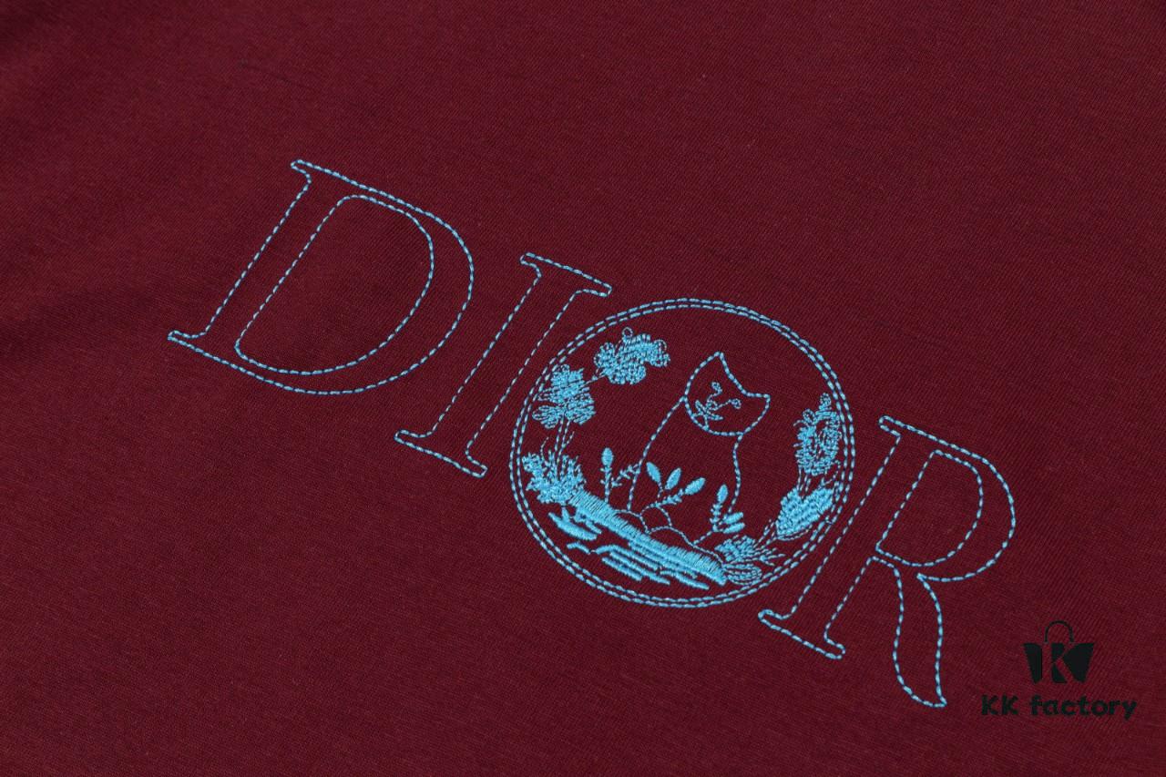 Audi D*OR (Top-tier Embroidered Version, Different from Standard Stock) Short Sleeve T-Shirt