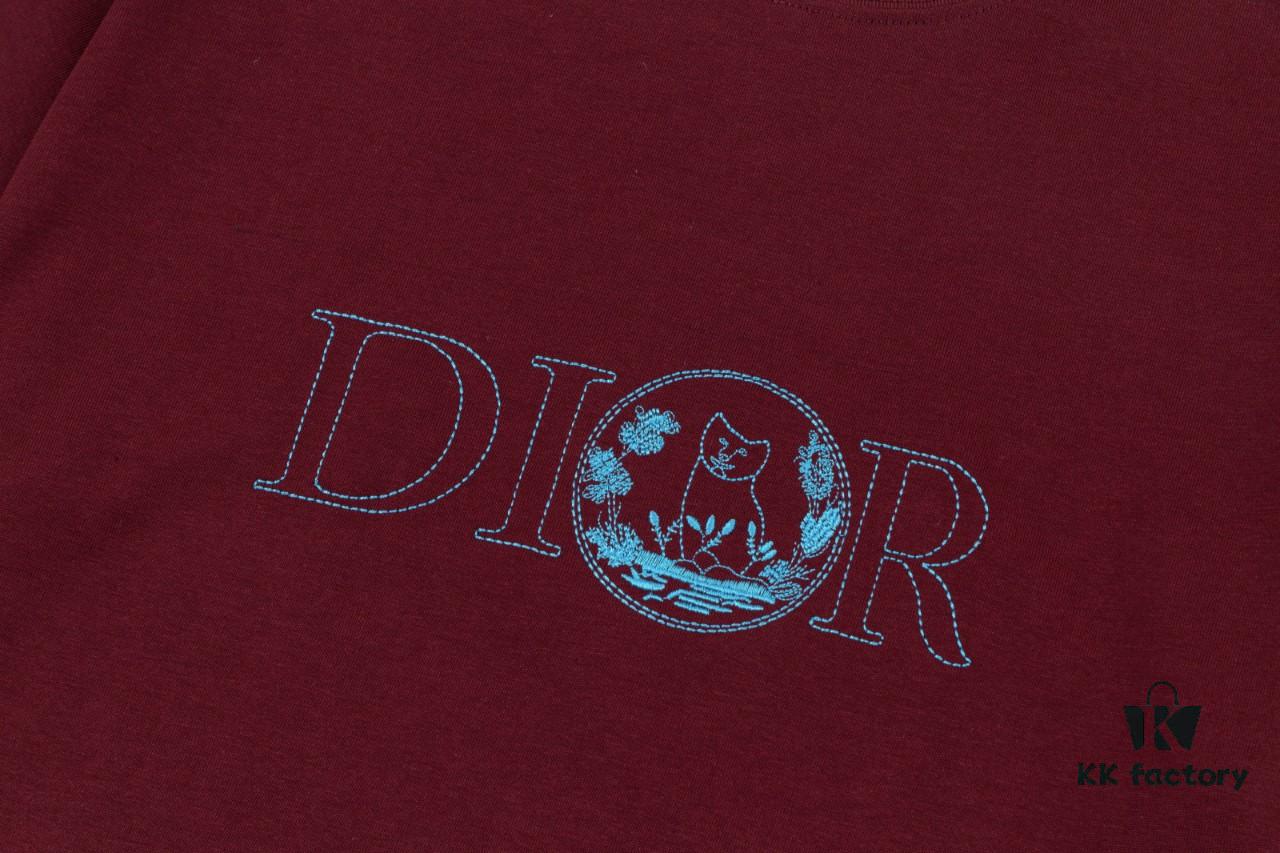 Audi D*OR (Top-tier Embroidered Version, Different from Standard Stock) Short Sleeve T-Shirt