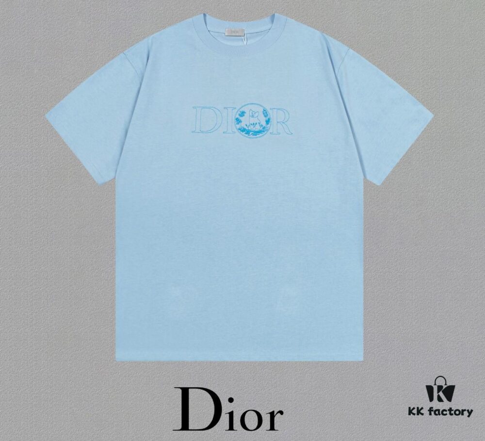 Aodi D*OR (Embroidered Premium Version, Different from Standard Stock) Short Sleeve T-Shirt