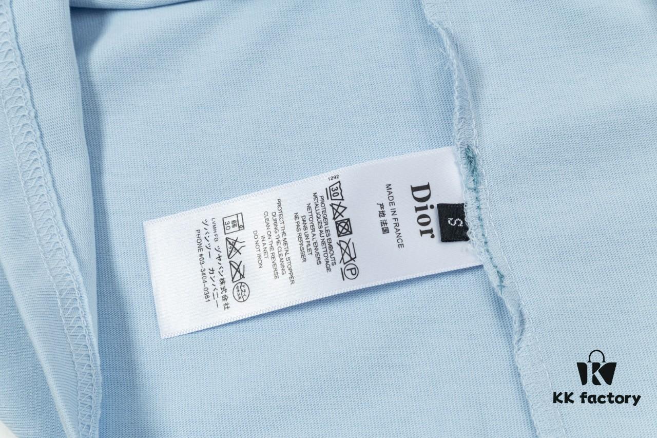 Aodi D*OR (Embroidered Premium Version, Different from Standard Stock) Short Sleeve T-Shirt