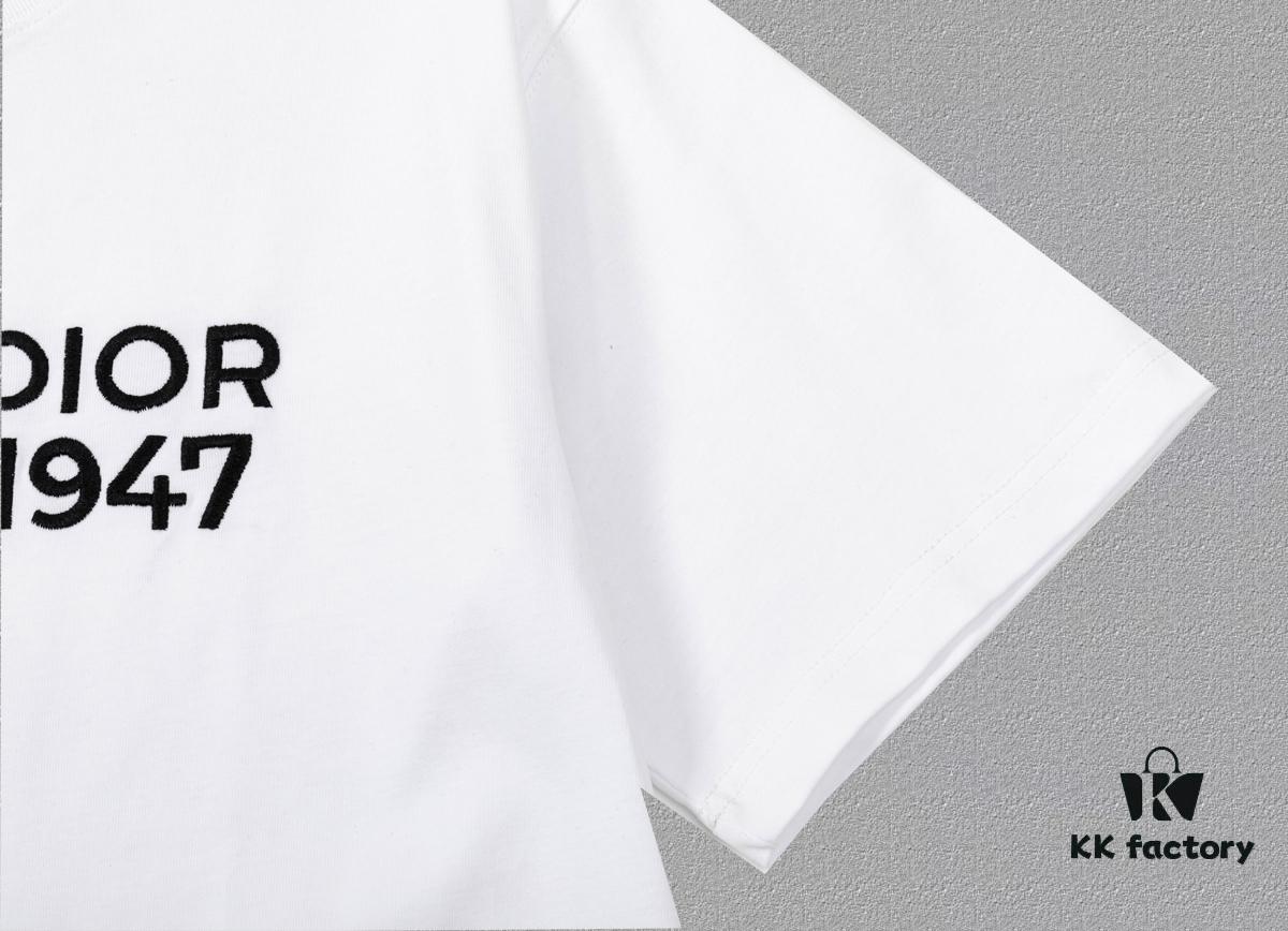 Aodi D*OR (Embroidered Top Version, Different from Regular Stock) Short Sleeve T-Shirt