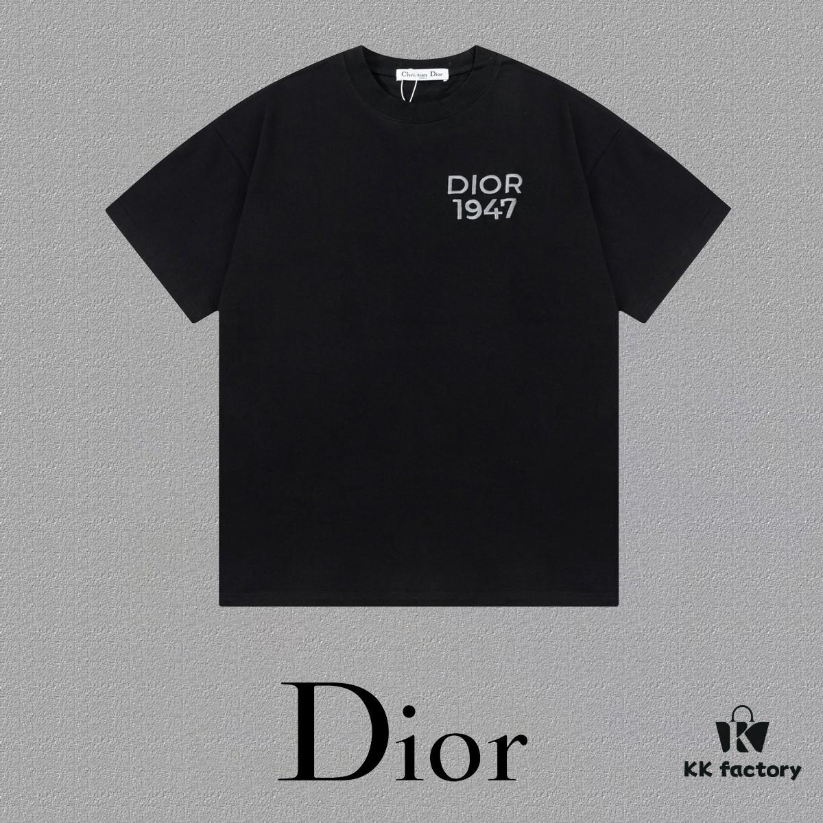 Aodi D*OR (Embroidered Premium Version, Different from Standard Stock) Short Sleeve T-Shirt